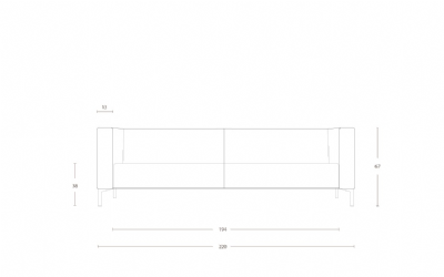 Dimensoes do produto sofa sant